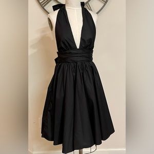 French Connection Black Halter Dress Sz 6